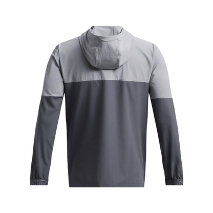 Grey - Back - Under Armour Mens Vanish Windstopper Jacket