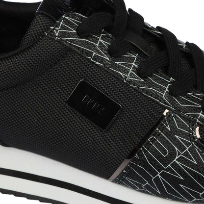 Black-Grey - Lifestyle - DKNY Womens-Ladies Davie Lace Up Trainers