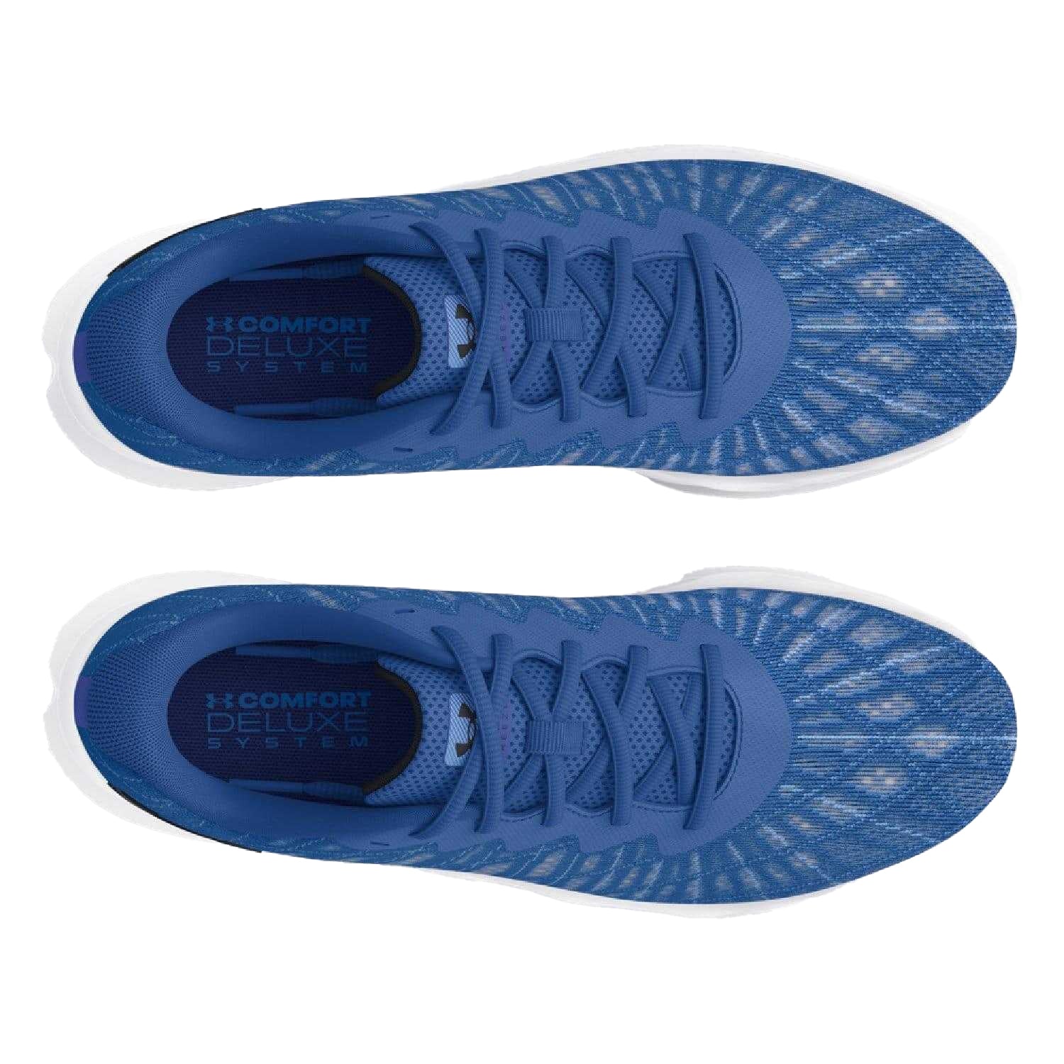 Blue - Side - Under Armour Mens Charged Breeze 2 Running Shoes