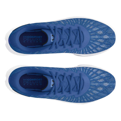 Blue - Side - Under Armour Mens Charged Breeze 2 Running Shoes