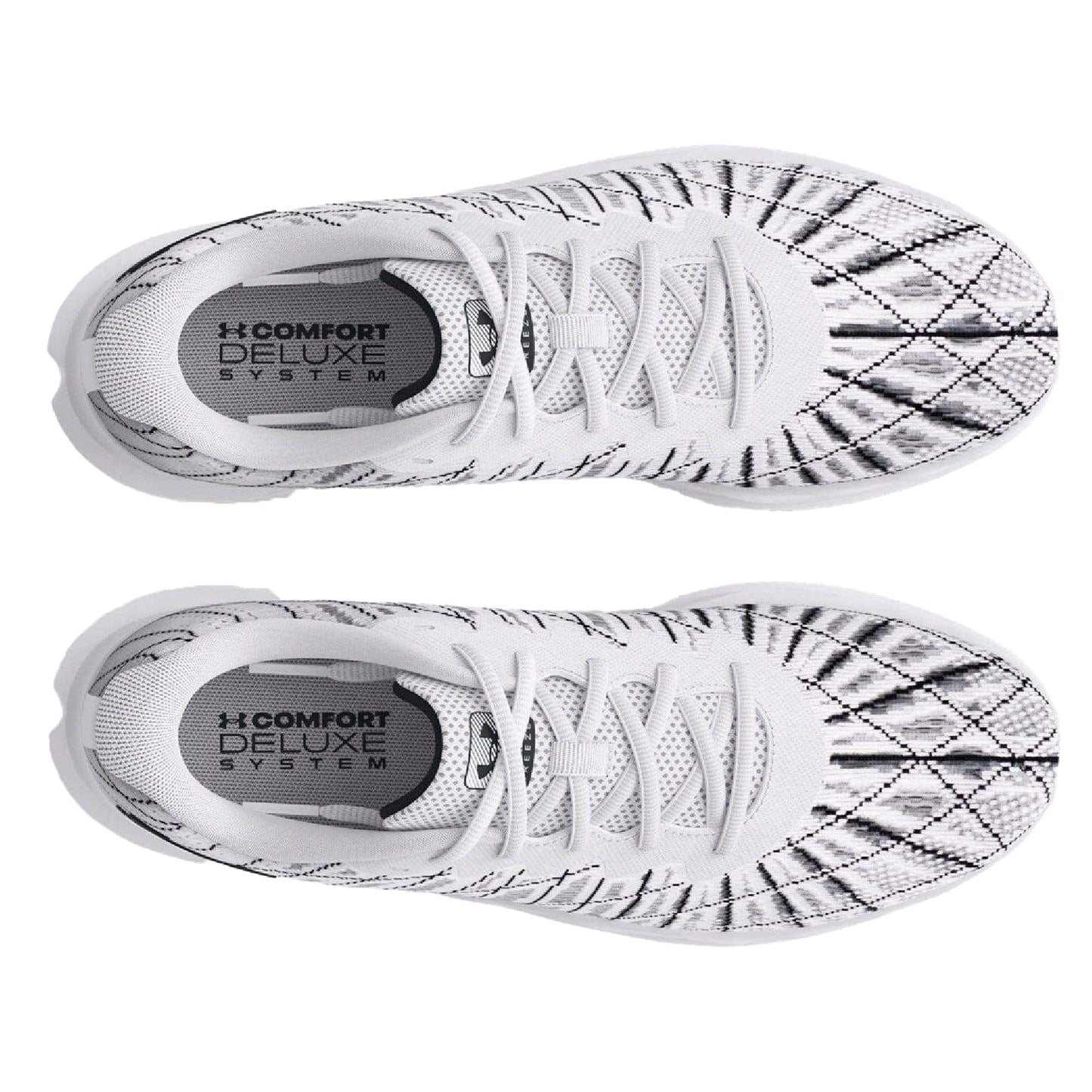 White - Side - Under Armour Mens Charged Breeze 2 Running Shoes