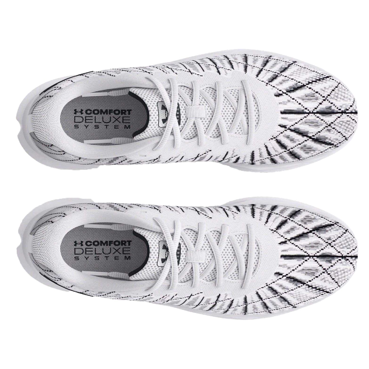 White - Side - Under Armour Mens Charged Breeze 2 Running Shoes