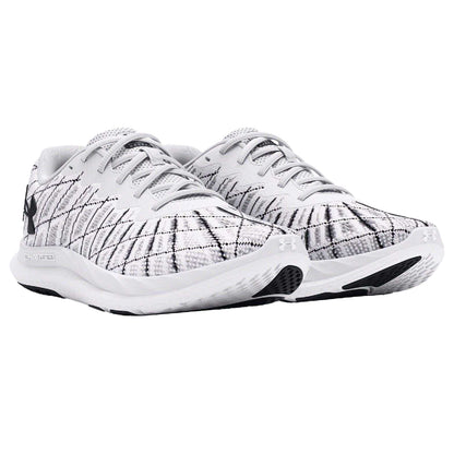 White - Pack Shot - Under Armour Mens Charged Breeze 2 Running Shoes