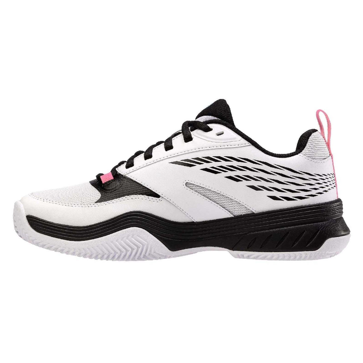 Black-White - Side - K-Swiss Mens SpeedEx Synthetic Leather Tennis Padel Shoes
