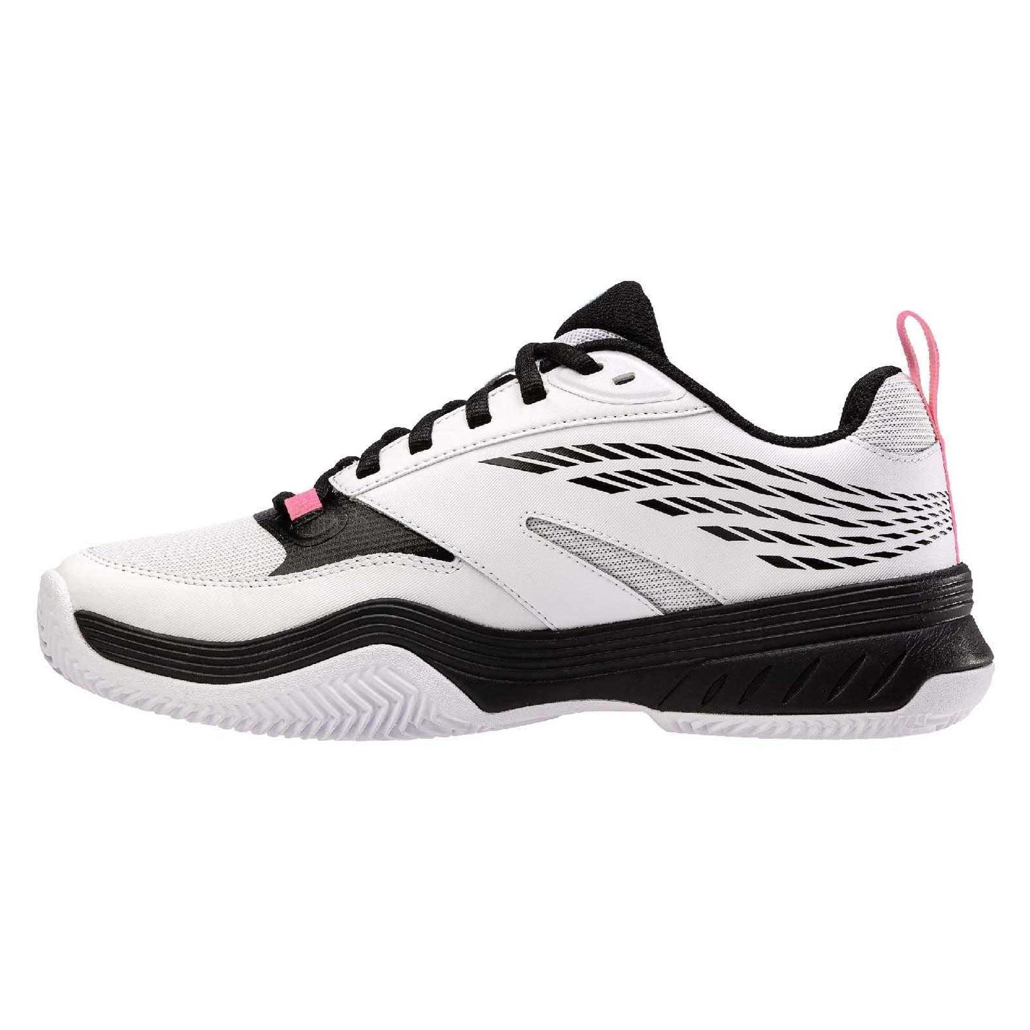 Black-White - Side - K-Swiss Mens SpeedEx Synthetic Leather Tennis Padel Shoes