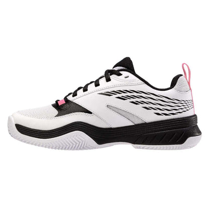 Black-White - Side - K-Swiss Mens SpeedEx Synthetic Leather Tennis Padel Shoes