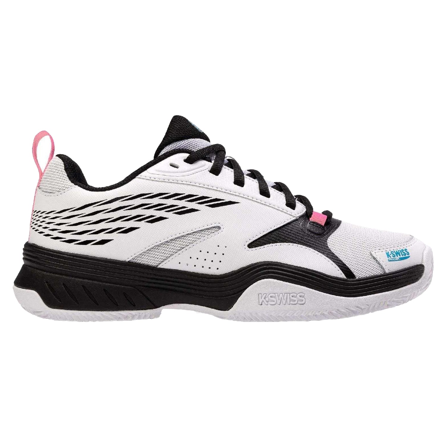 Black-White - Lifestyle - K-Swiss Mens SpeedEx Synthetic Leather Tennis Padel Shoes