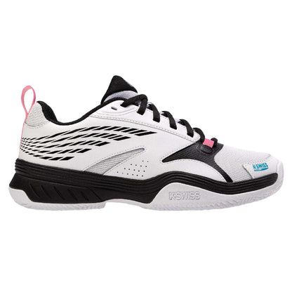 Black-White - Lifestyle - K-Swiss Mens SpeedEx Synthetic Leather Tennis Padel Shoes