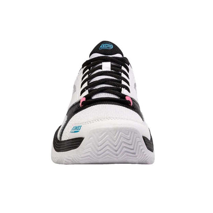 Black-White - Close up - K-Swiss Mens SpeedEx Synthetic Leather Tennis Padel Shoes