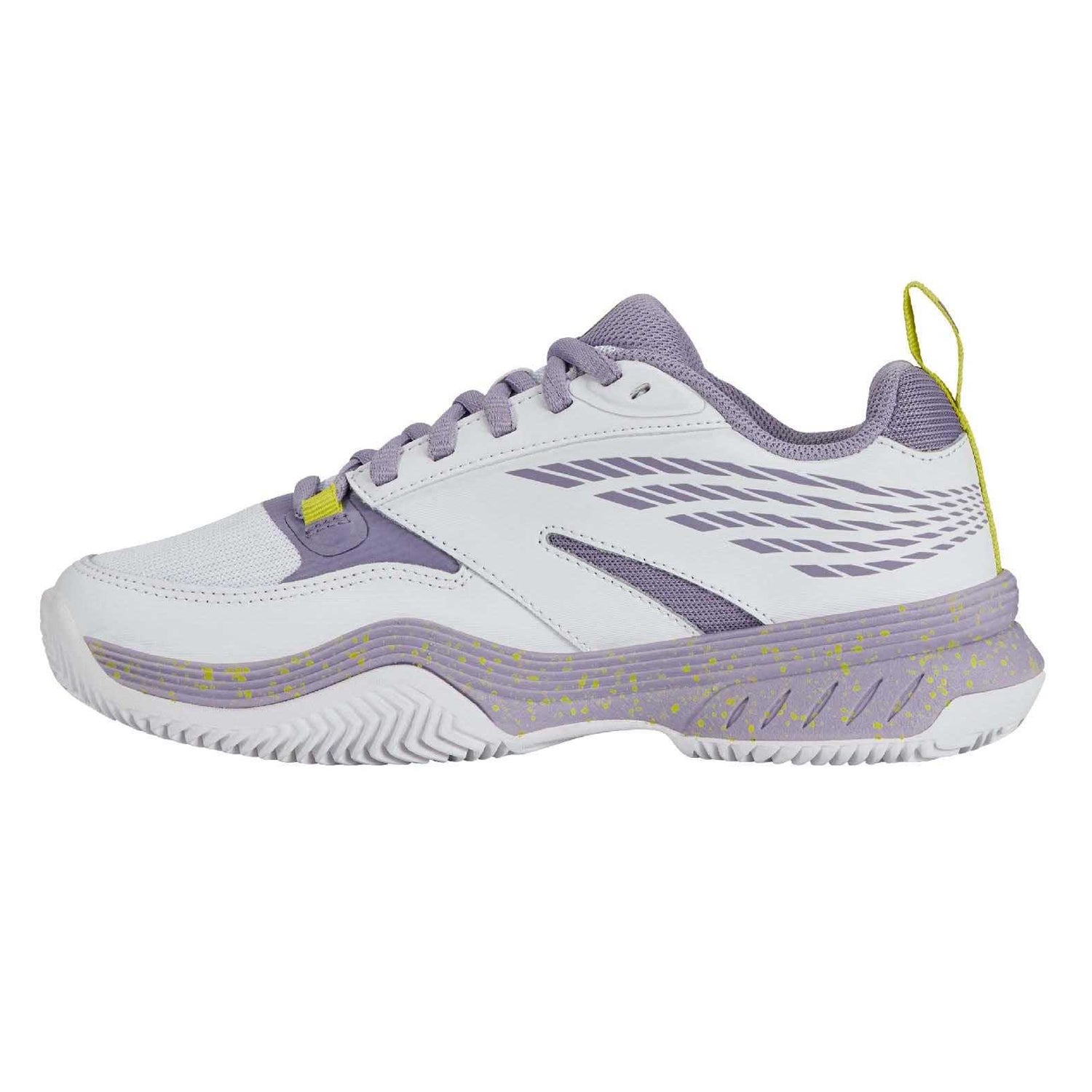 White-Grey - Side - K-Swiss Mens SpeedEx Synthetic Leather Tennis Padel Shoes