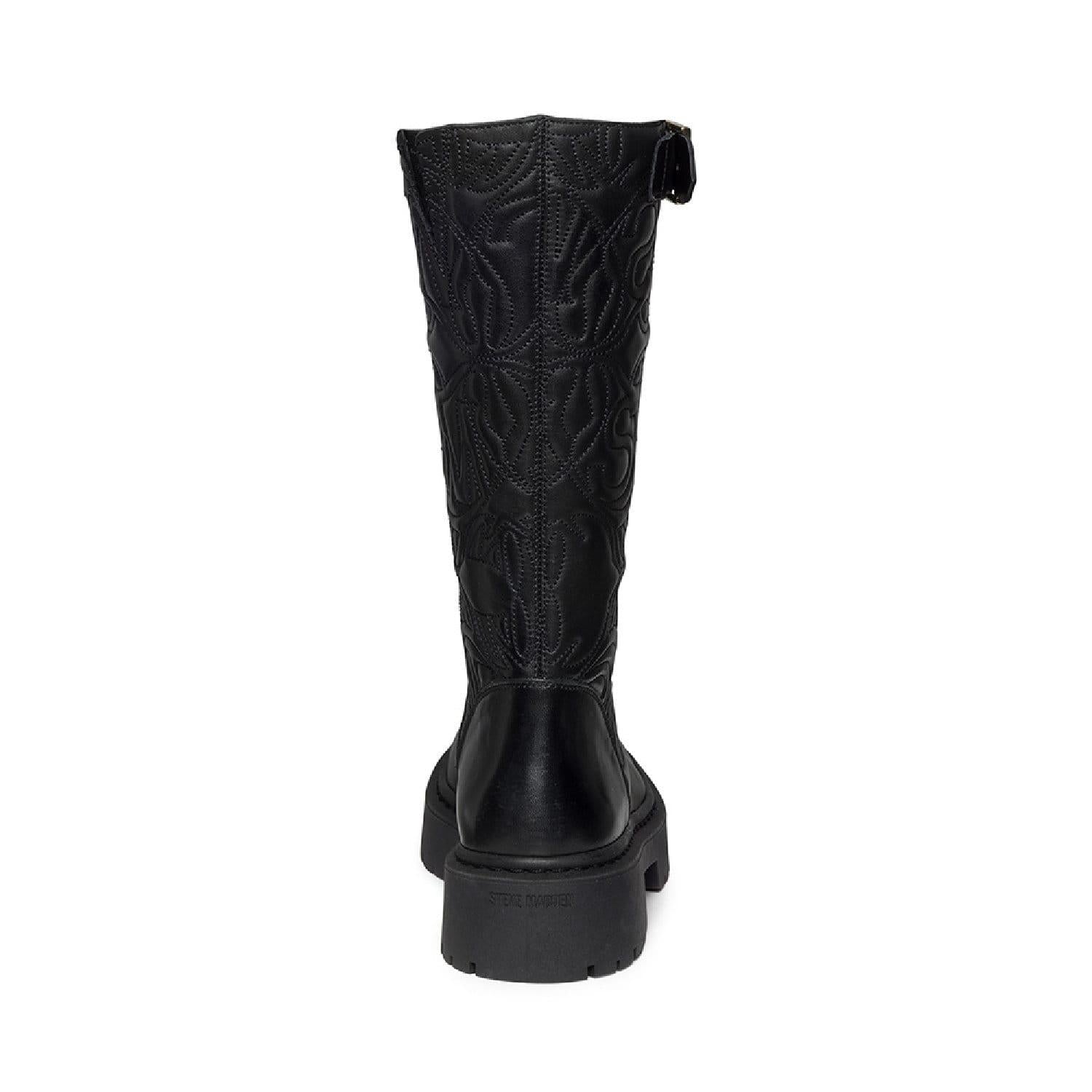 Black - Lifestyle - Steve Madden Womens-Ladies Gelina Leather Knee-High Boots