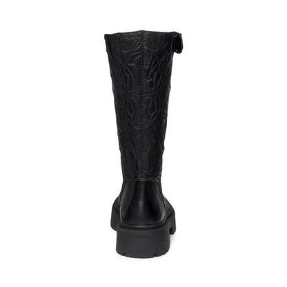 Black - Lifestyle - Steve Madden Womens-Ladies Gelina Leather Knee-High Boots