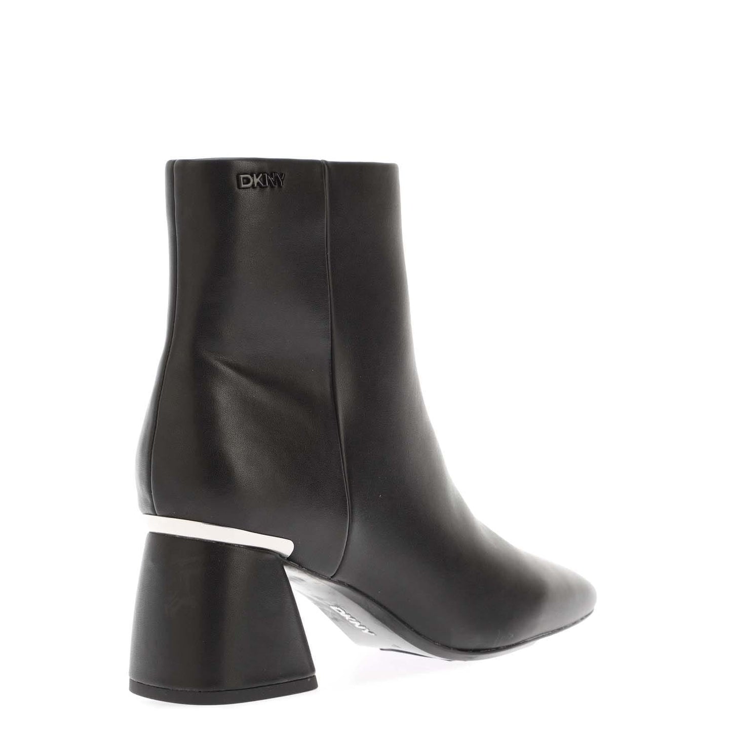 Black - Side - DKNY Womens-Ladies Caleena Logo Heeled Boots