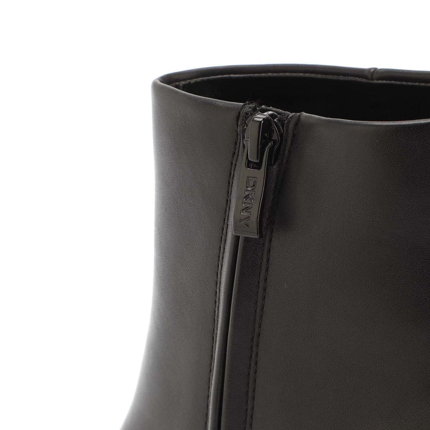 Black - Pack Shot - DKNY Womens-Ladies Caleena Logo Heeled Boots