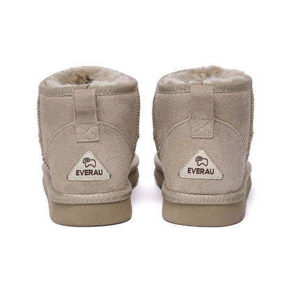 Sand - Pack Shot - EverAu Womens-Ladies Finch Ultra Classic Cow Suede Mini Boots
