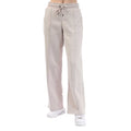 Beige - Front - DKNY Womens-Ladies Embellished Logo Trousers