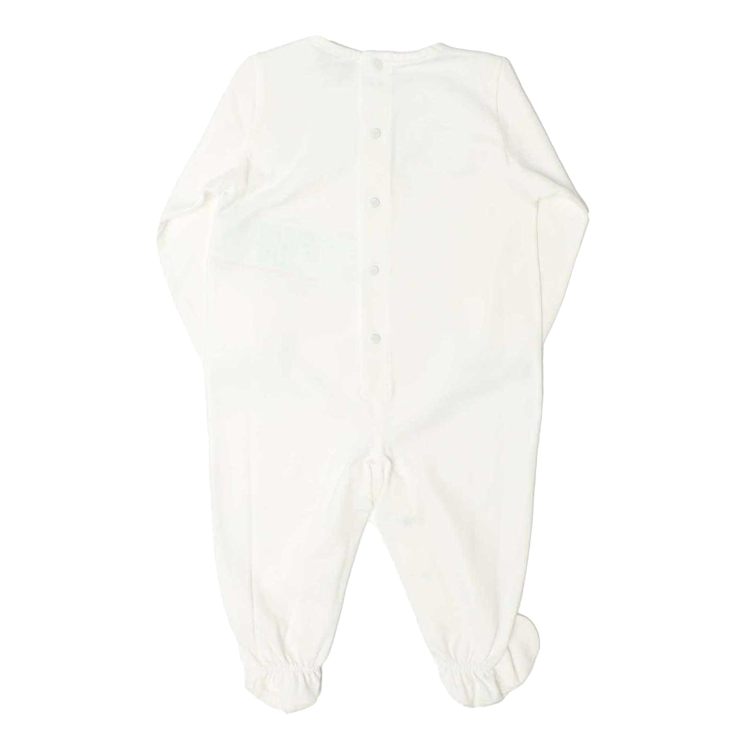 Beige - Back - Emporio Armani Baby Sleepsuit