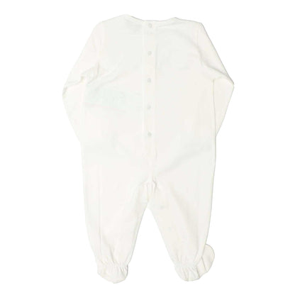 Beige - Back - Emporio Armani Baby Sleepsuit