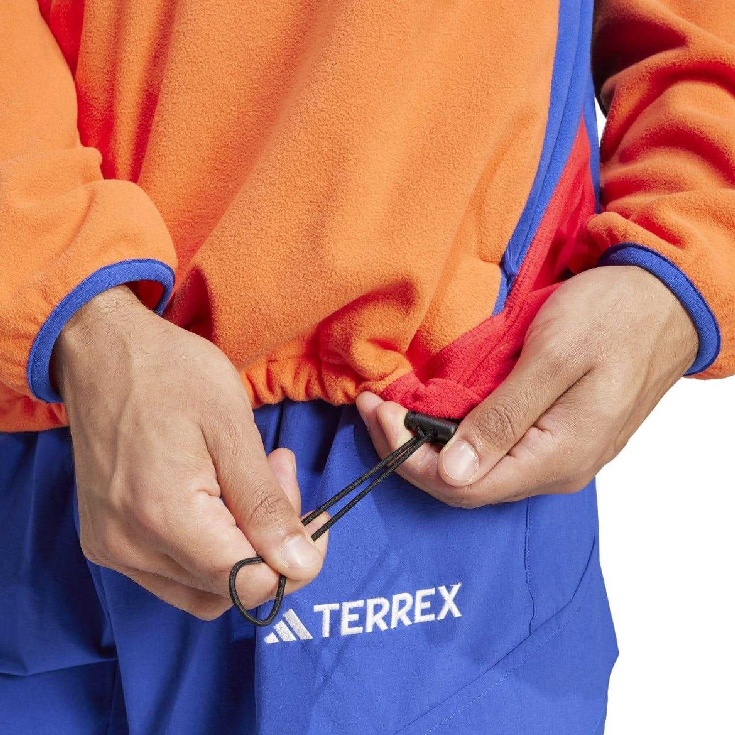 Blue - Lifestyle - Adidas Mens Terrex Climawarm Fleece Jumper