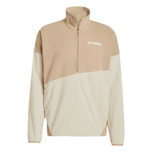 Brown - Front - Adidas Mens Terrex Climawarm Fleece Jumper