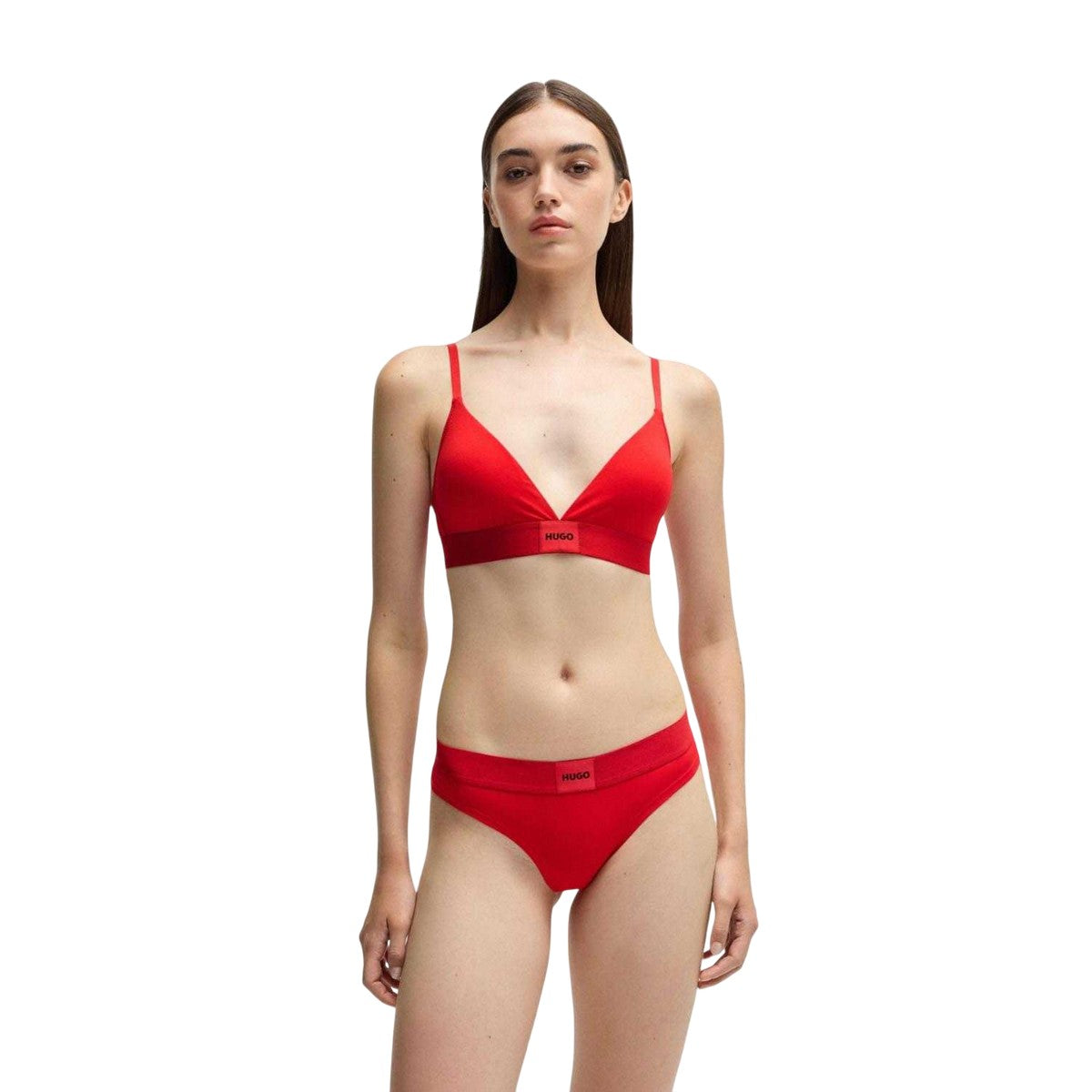 Red - Pack Shot - Hugo Womens-Ladies Triangle Bra