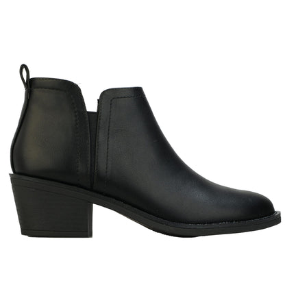 Black - Side - Rocket Dog Womens-Ladies York Ankle Boots