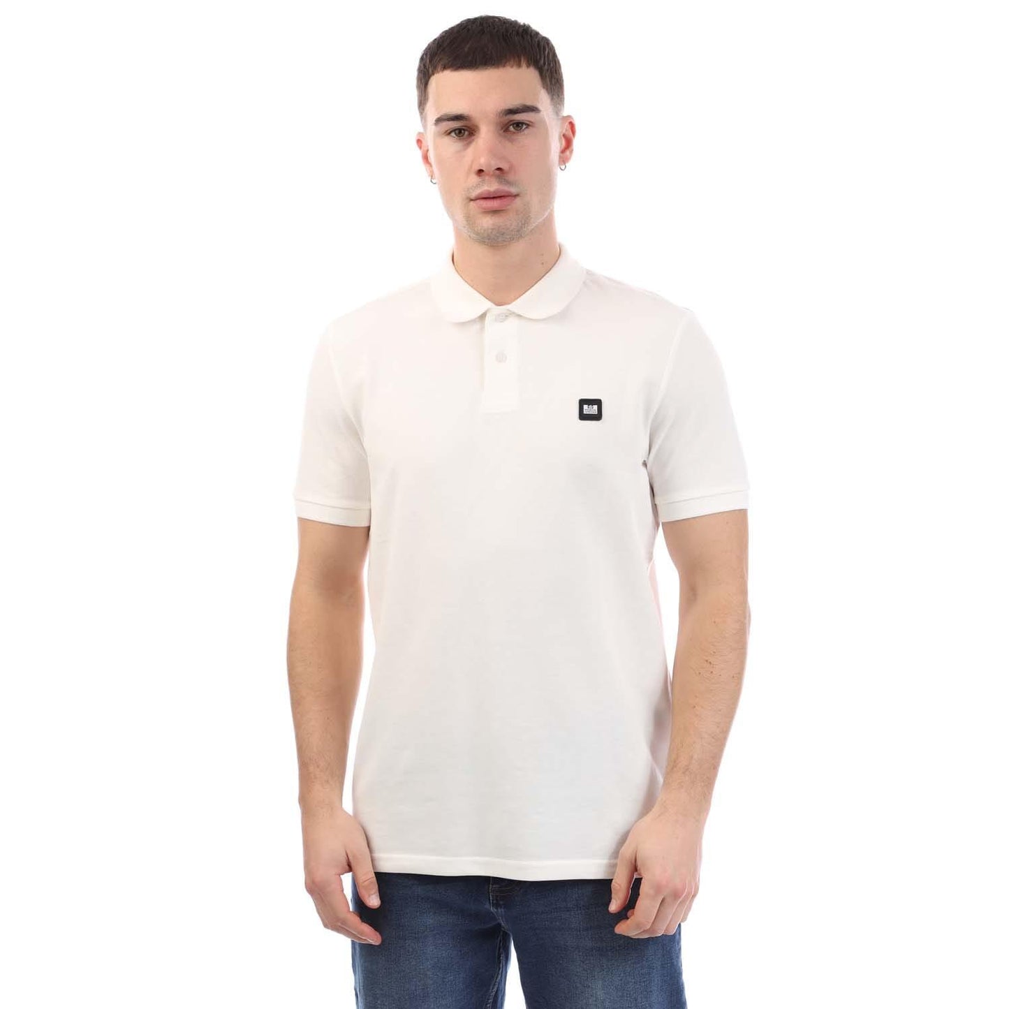 White - Front - Weekend Offender Mens Barnum Polo Shirt