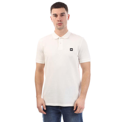 White - Front - Weekend Offender Mens Barnum Polo Shirt