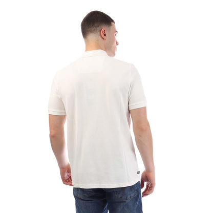 White - Back - Weekend Offender Mens Barnum Polo Shirt