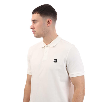 White - Side - Weekend Offender Mens Barnum Polo Shirt