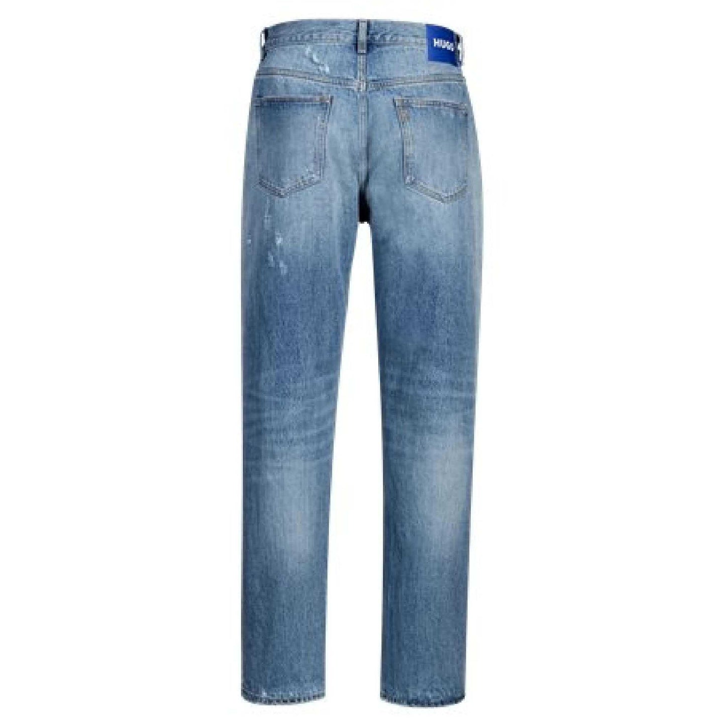 Blue - Back - Hugo Mens Nate Baggy Jeans
