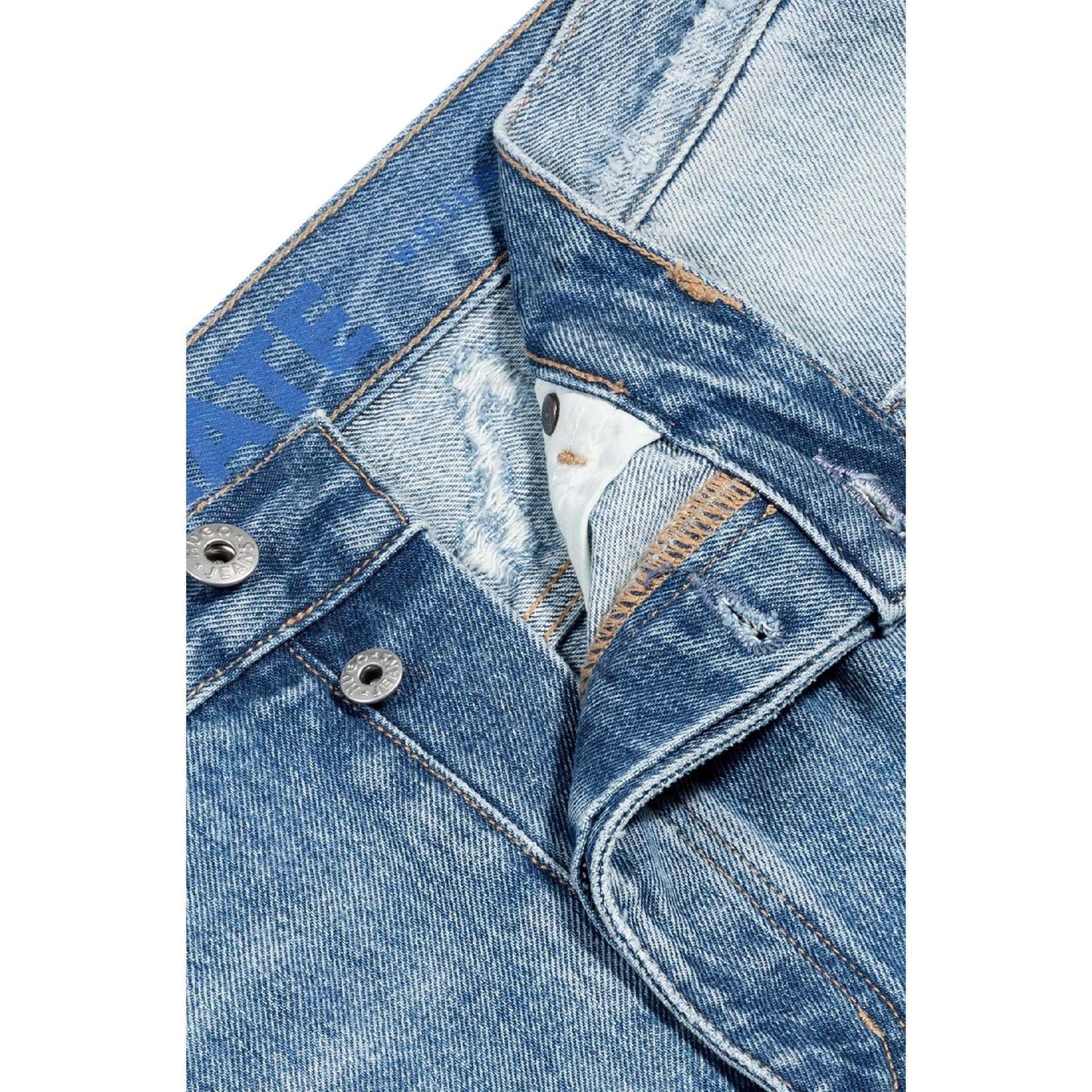 Blue - Lifestyle - Hugo Mens Nate Baggy Jeans