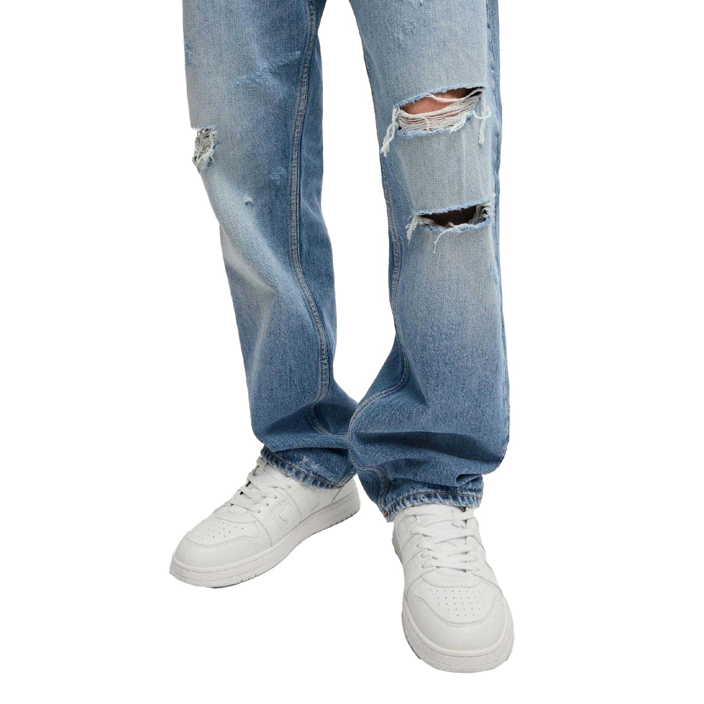 Blue - Pack Shot - Hugo Mens Nate Baggy Jeans