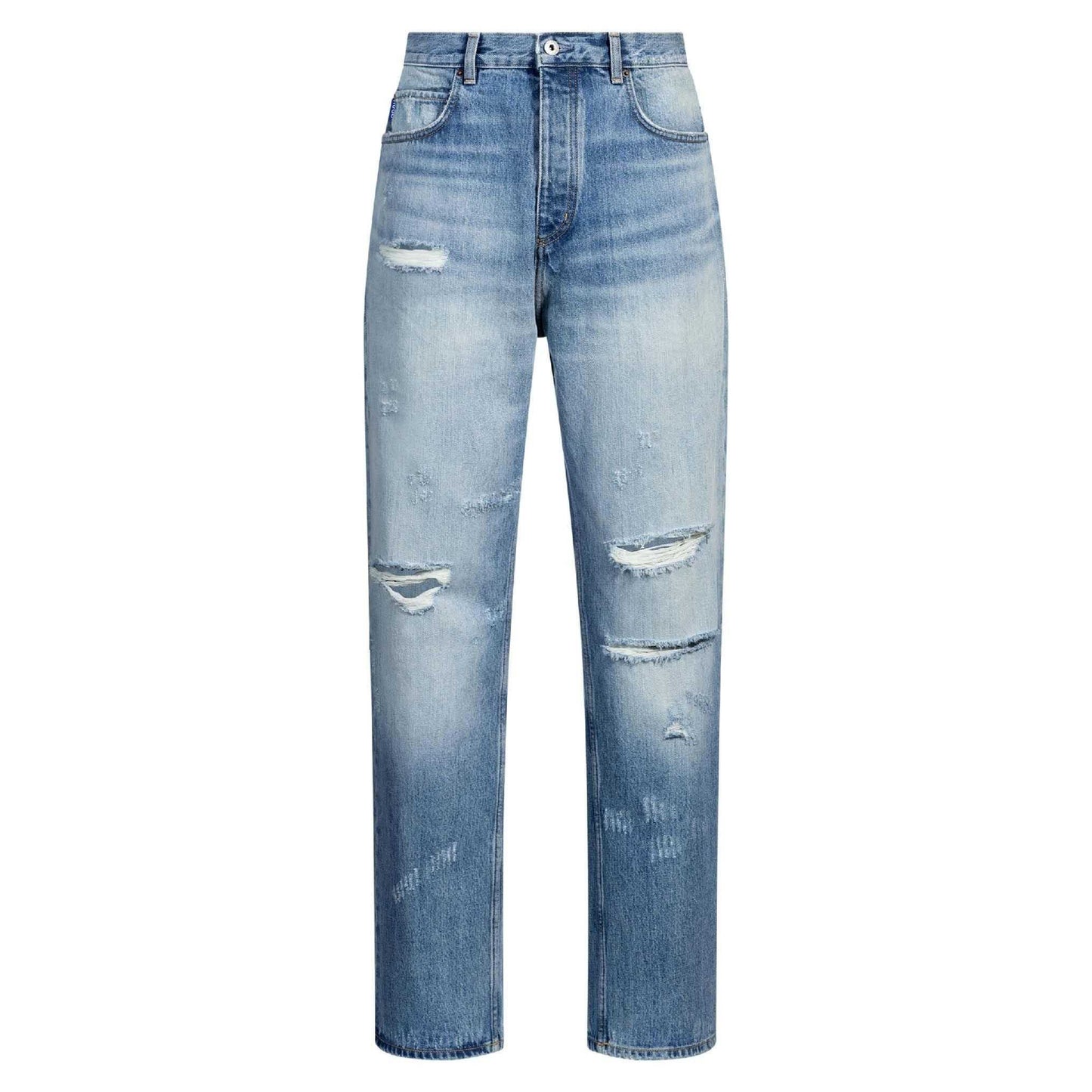 Blue - Front - Hugo Mens Nate Baggy Jeans