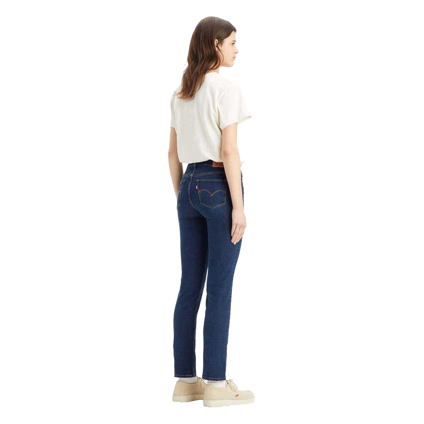 Blue - Back - Levis Womens-Ladies 712 Slim Jeans