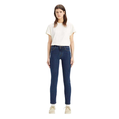 Blue - Front - Levis Womens-Ladies 712 Slim Jeans