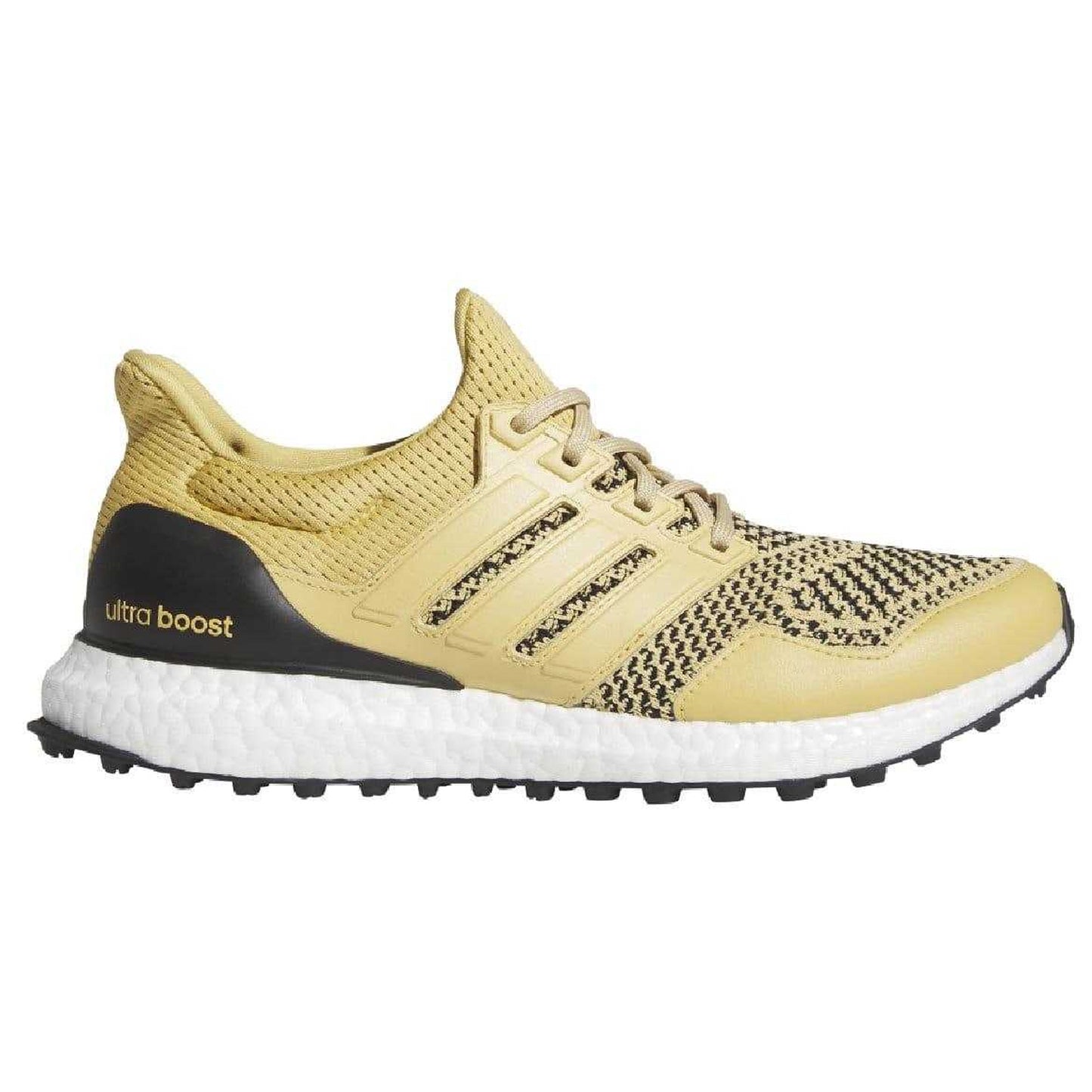 Beige - Side - Adidas Unisex Adult Ultraboost Leather Golf Shoes