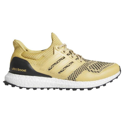Beige - Side - Adidas Unisex Adult Ultraboost Leather Golf Shoes