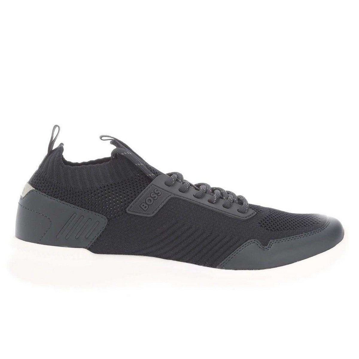 Dark Blue - Side - Boss Mens Extreme Suede Running Trainers