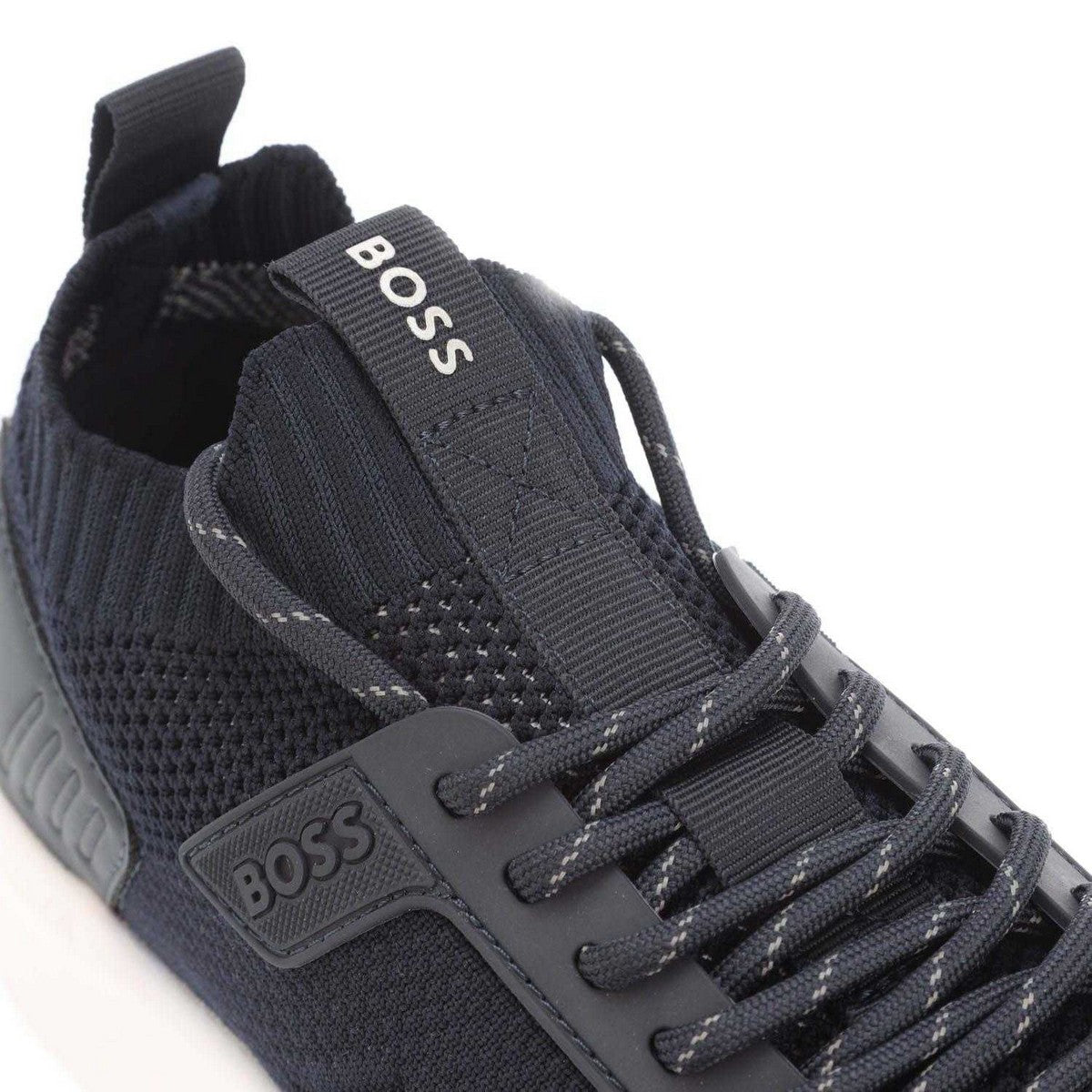 Dark Blue - Lifestyle - Boss Mens Extreme Suede Running Trainers