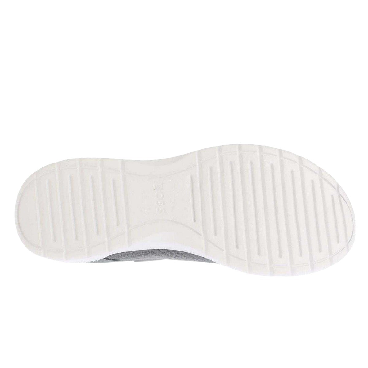 Grey - Side - Boss Mens Extreme Suede Running Trainers