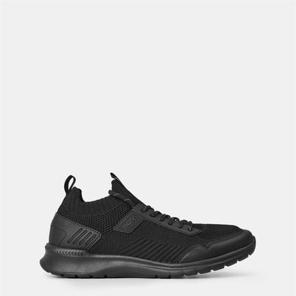 Black - Back - Boss Mens Extreme Suede Running Trainers