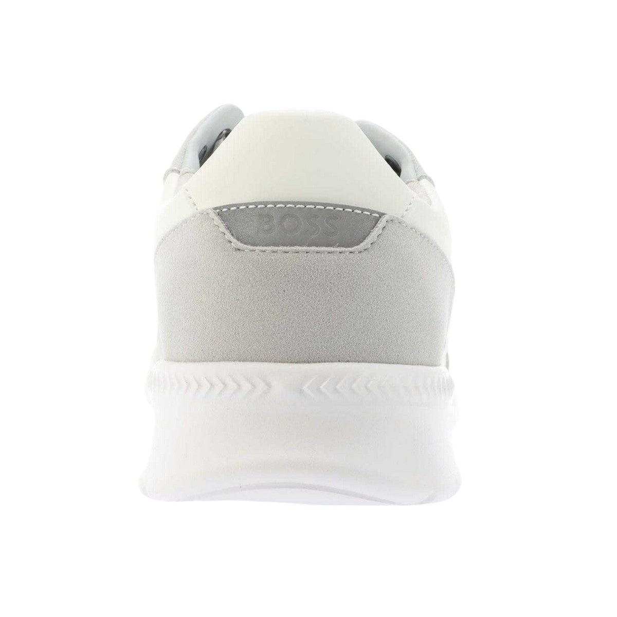 White - Back - Boss Mens Extreme Suede Running Trainers