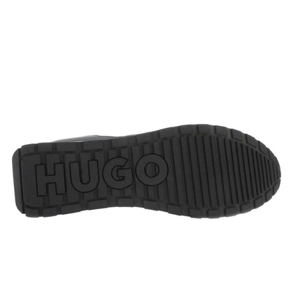 Dark Blue - Side - Hugo Mens Icelin Suede Running Trainers