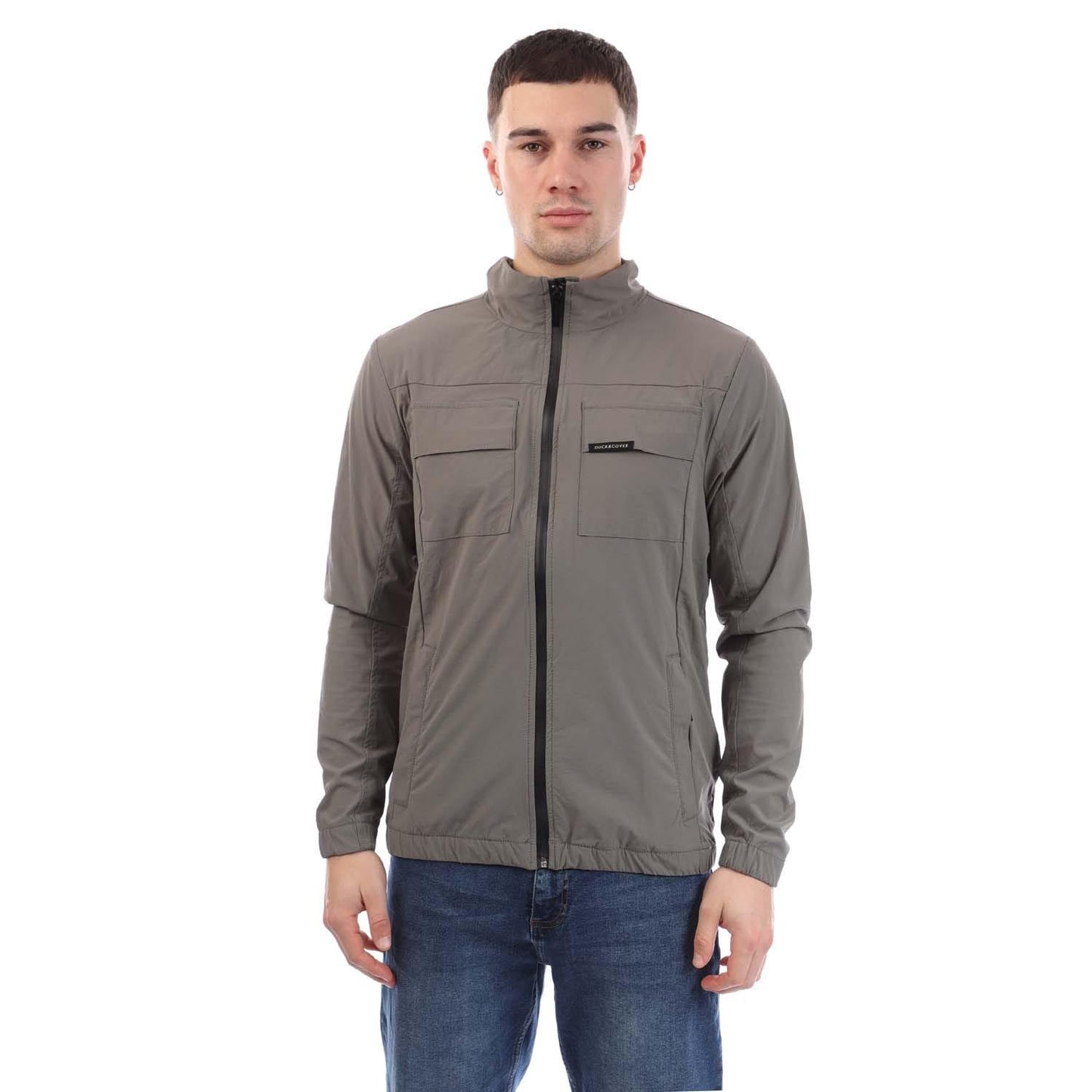 Green - Front - Duck and Cover Mens Chamata Jacket