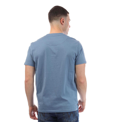 Blue - Back - Weekend Offender Mens Bridgetown Logo T-Shirt