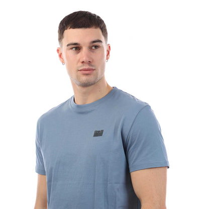 Blue - Side - Weekend Offender Mens Bridgetown Logo T-Shirt