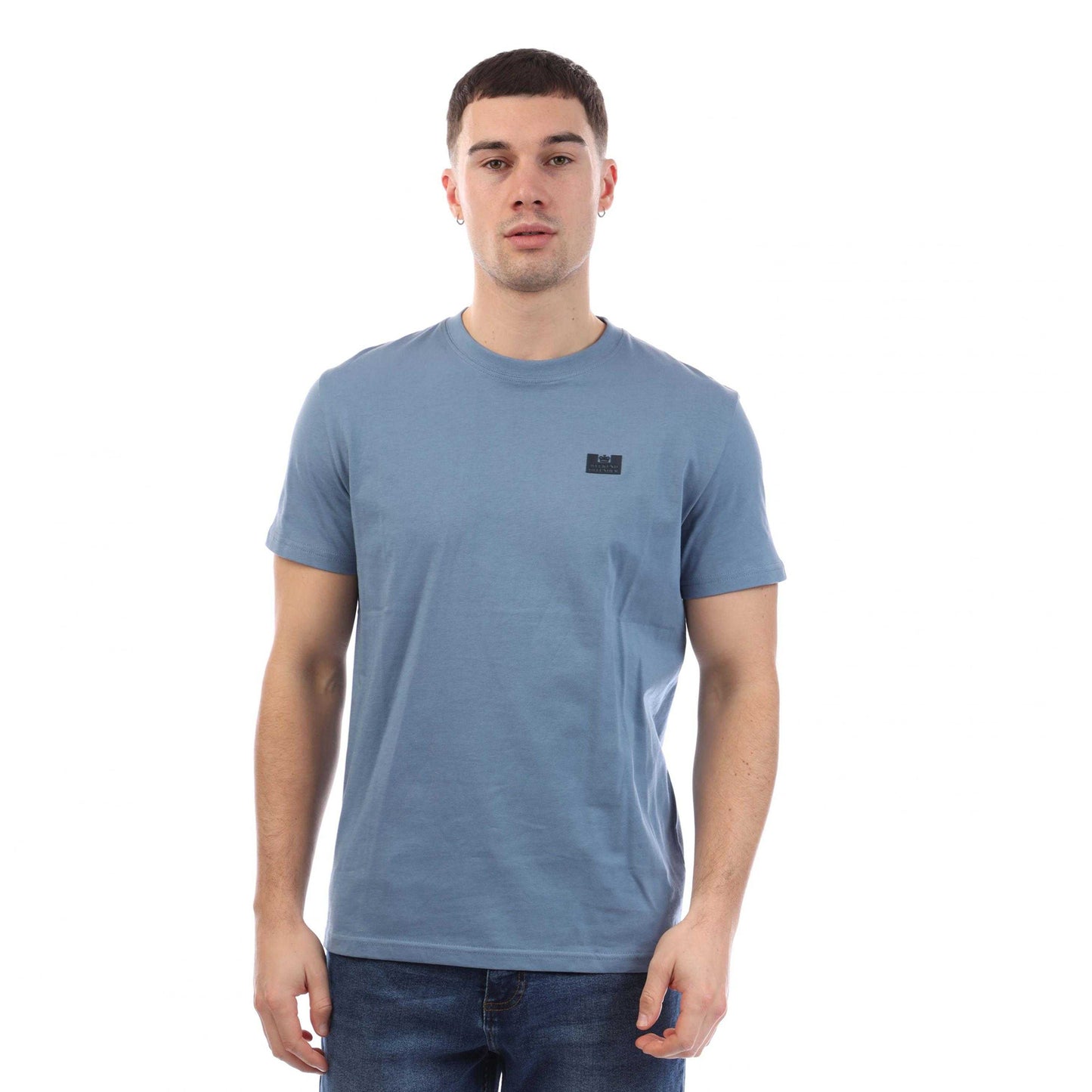 Blue - Front - Weekend Offender Mens Bridgetown Logo T-Shirt