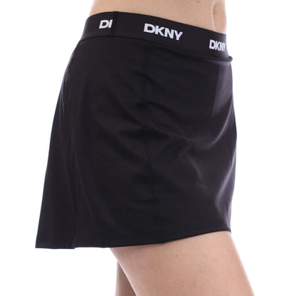 Black - Side - DKNY Womens-Ladies Elastic Compression Mini Skirt