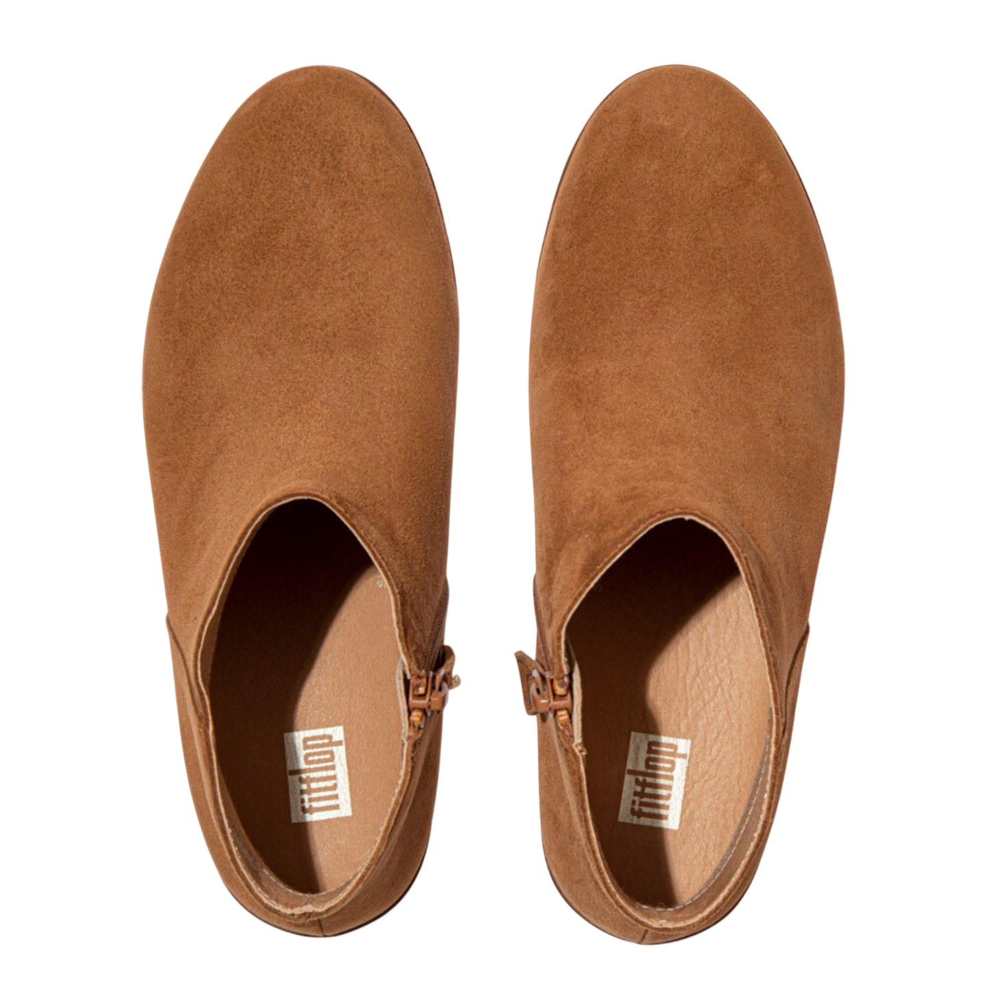 Tan - Side - Fit Flop Womens-Ladies Sumi Suede Ankle Boots